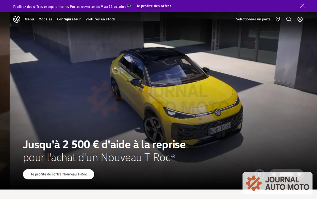 Capture : Volkswagen France : Constructeur automobile